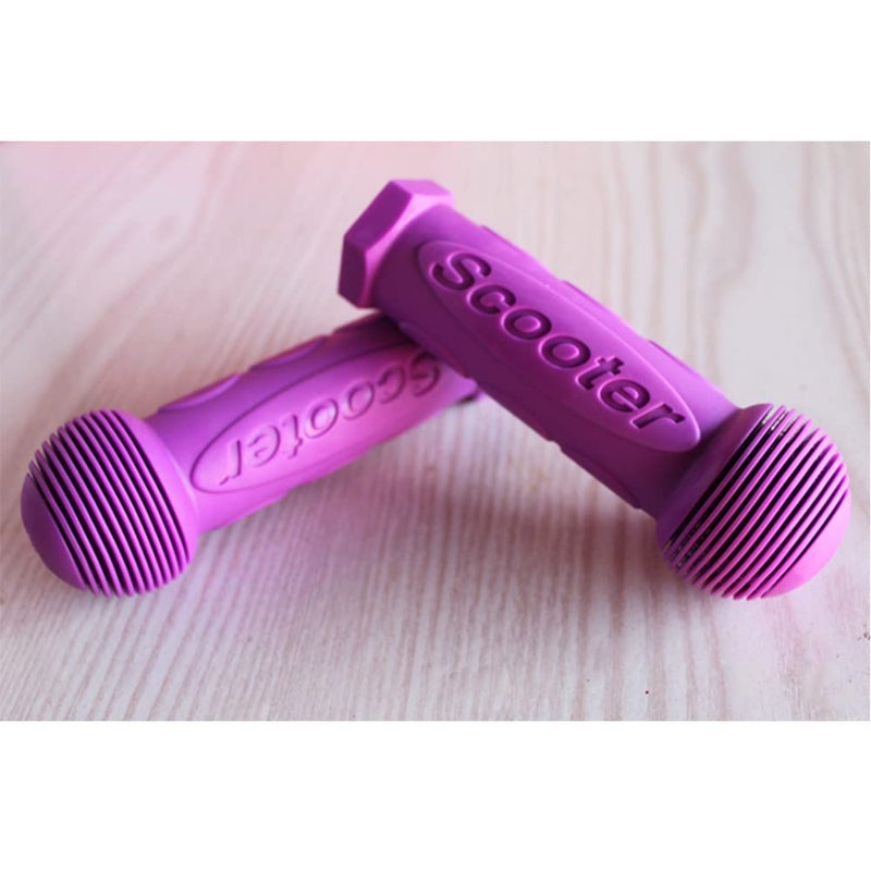 OTFAITP Scooter Grip Handlebar 1 Pair Bicycle Grip Fit for 2-3-4 Wheels Kid Kick Scooters,Children Bike,Rocking car,Drifting Scooter,Swing Scooter,Push Cart (Purple) - Image 5